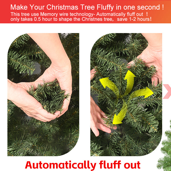 5FT PVC Green Memory Wire Christmas tree - V.I.P Digital Presence