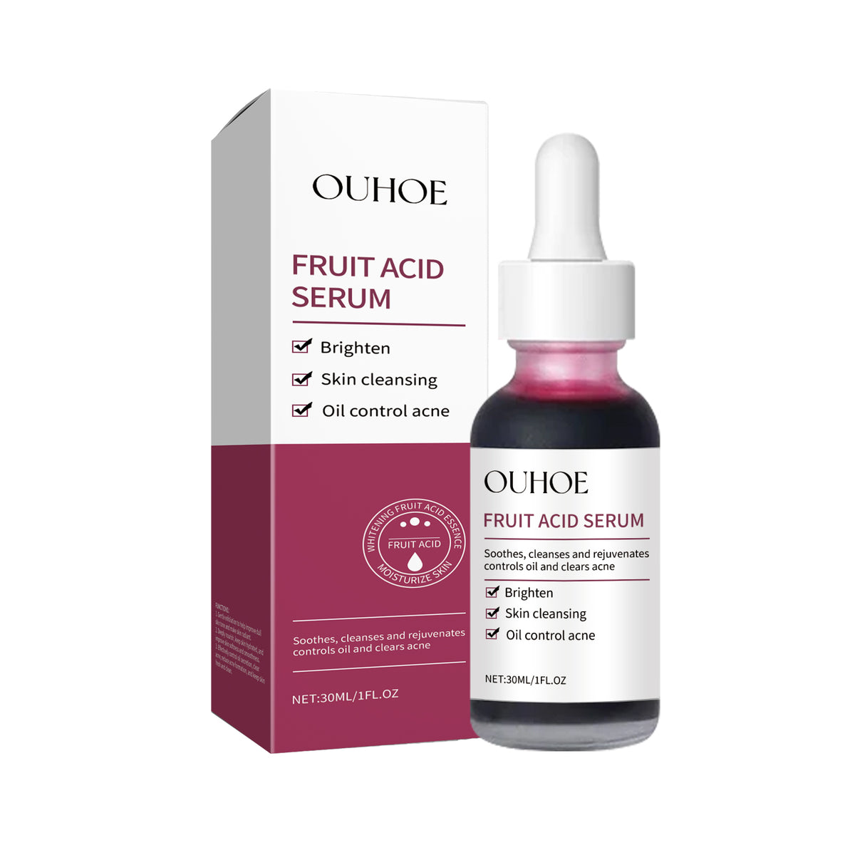 Fruit Acid Purifying Essence, Gentle Exfoliating, Moisturizing And Moisturizing Daily Skin Care Essence - V.I.P Digital Presence