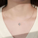 1 Carat Moissanite 925 Sterling Silver Necklace - V.I.P Digital Presence