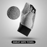 Guantes deportivos de levantamiento de pesas para hombres y mujeres, guantes de medio dedo antideslizantes con absorción de impactos para entrenamiento de ciclismo al aire libre