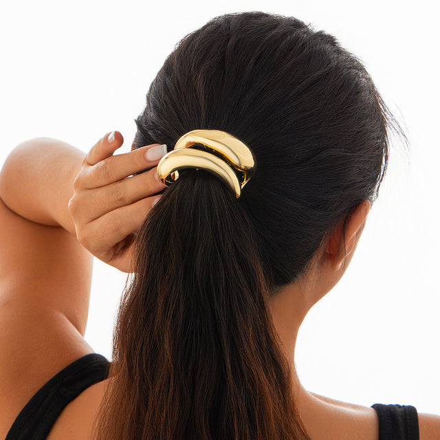Retro double-layer curved elastic hair accessory Hairpin irregular temperament hair - V.I.P Digital Presence
