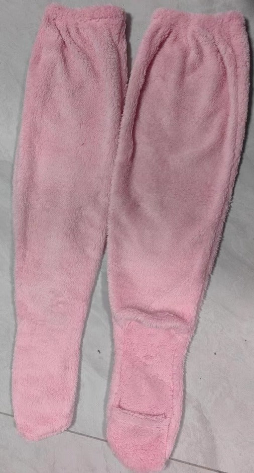 Indoor Plush Warmth Long Socks Cute Fuzzy Socks Over Knee Winter Leg Warmers Plush Sock Slippers Cozy Stocking - V.I.P Digital Presence