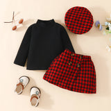 ma&baby 6M-3Y Christmas Newborn Infant Toddler Baby Girl Clothes Sets Knit Long Sleeve Tops Plaid Skirts Hat Xmas Outfits D05 - V.I.P Digital Presence