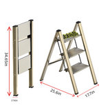 3-level ladder, aluminum alloy ladder, folding ladder, wide anti slip pedal, portable ladder with a weight capacity of 300 pound - V.I.P Digital Presence