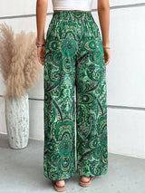 Printed Wide Leg Pants - V.I.P Digital Presence