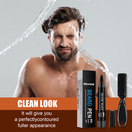 Foreign Trade Cross-Border Beard Filler Pen Kit, Waterproof, Sweat Resistant, Makeup Free Beard Pen Beard Pen - V.I.P Digital Presence