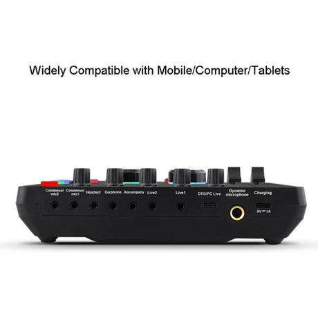 F999  Mixer Podcast Sound Board Live Sound Card for Live Recording Home KTV - V.I.P Digital Presence