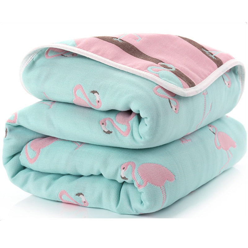 Baby Blankets Newborn Muslin Cotton 6 Layers Thick Swaddle Kids Receiving Blankets Children Cover Bedding - V.I.P Digital Presence