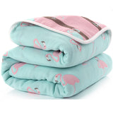 Baby Blankets Newborn Muslin Cotton 6 Layers Thick Swaddle Kids Receiving Blankets Children Cover Bedding - V.I.P Digital Presence