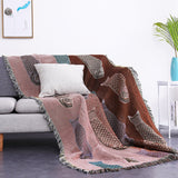 Modern minimalist koi patterned sofa blanket can be used as a soft carpet tablecloth decoration dust-proof - V.I.P Digital Presence