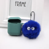 Spirited Away Dust Elf briquettes keychain pendant plush round student bag key pendant gift - V.I.P Digital Presence