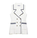 Summer New  Style Women's Fashion Temperament Sleeveless Trim Knit Tank Top - V.I.P Digital Presence