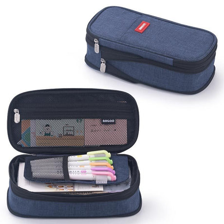 Macaron color block can transform into a large capacity upgraded pencil case stationery - V.I.P Digital Presence