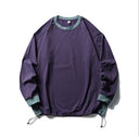 Trendy American Style Loose Long Sleeve T-Shirt for Men and Women, Breathable Quick-Dry Sun Protection with Drawstring Hem Round Neck Top - V.I.P Digital Presence