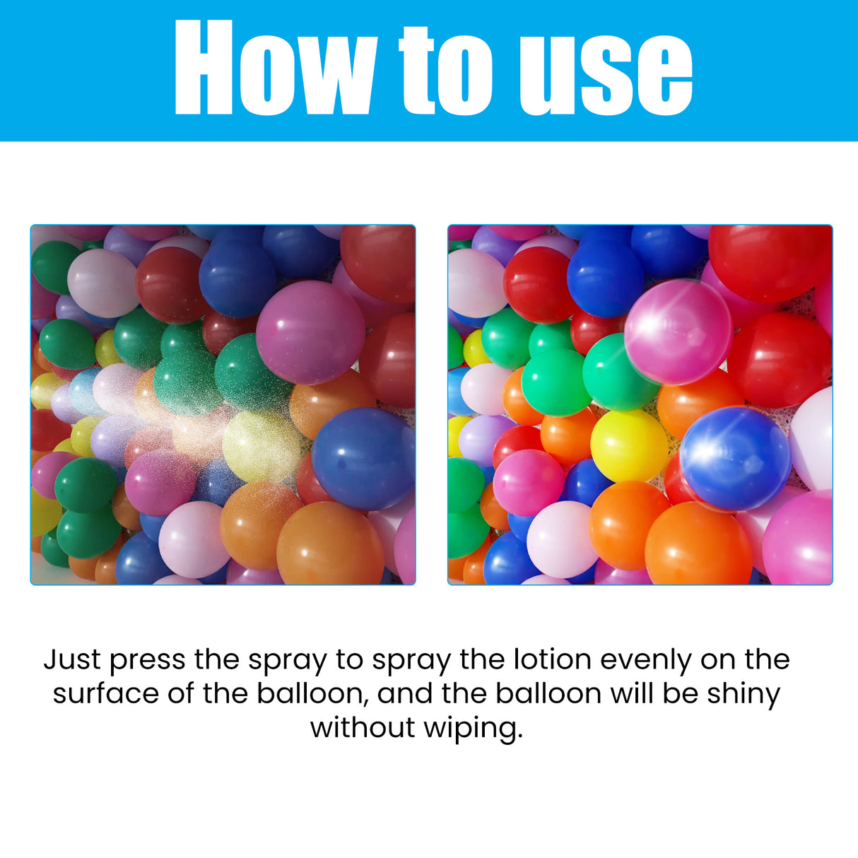 Aerosol Balloon Spray, Balloon Surface Texture Gloss Lasting Non Oxidation Fading Spray - V.I.P Digital Presence