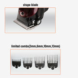 Kemei Electric Washable Hair Clipper Rechargeable Professional Hair Trimmer Shaver Razor Cordless Adjustable Clipper - V.I.P Digital Presence