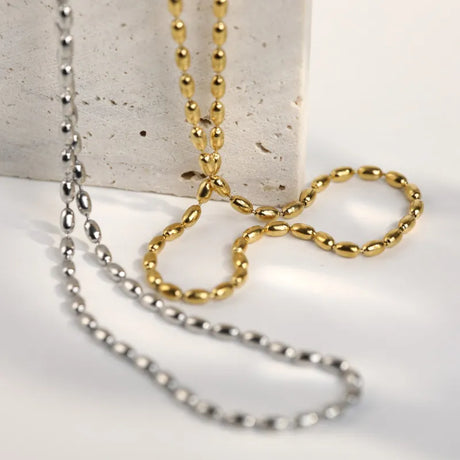 Titanium Steel Beaded Necklace - V.I.P Digital Presence