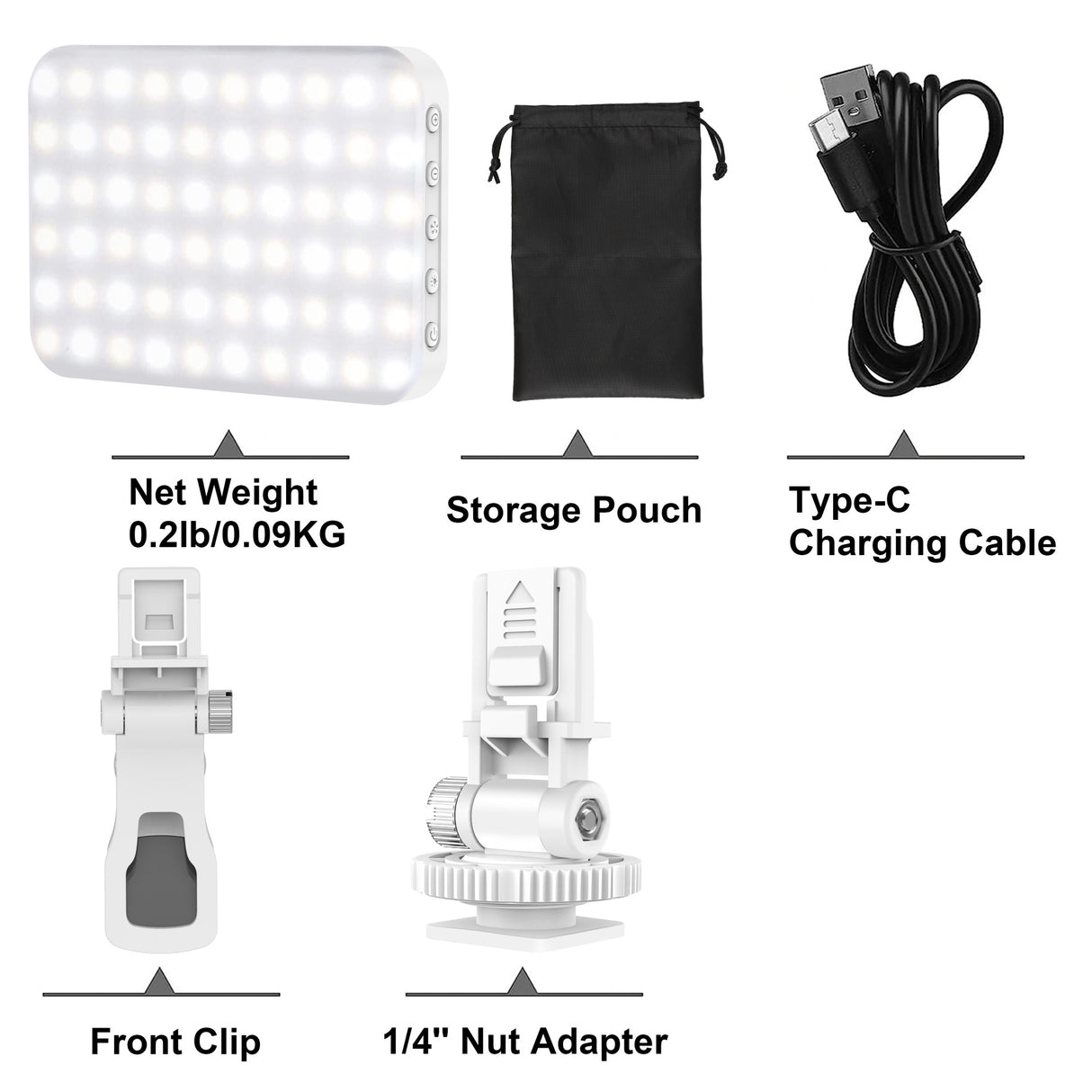 LED lights Mobile phone fill light pocket Portable vlog Tiktok live video shooting selfie night light - V.I.P Digital Presence