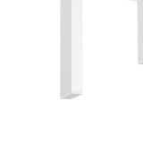 Set of 2, Modern Tempered Glass Tea Table Coffee Table End Table, Square Table for Living Room, Transparent/White - V.I.P Digital Presence