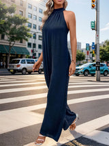 Perfee Tied Grecian Wide Leg Jumpsuit - V.I.P Digital Presence