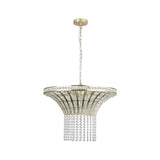(Same as W1340120181/L5021) 8-Light 23.6" Wide Crystal Waterfall Chandelier (Bulb Not Included) - V.I.P Digital Presence