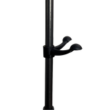 Short clothes hanger with chassis and wheels, heavy-duty rolling clothes hanger, black - V.I.P Digital Presence