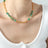 Agate bead chain design with titanium steel gold-plated necklace - V.I.P Digital Presence