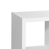 Smart Cube 8-Cube Organizer Storage with Opened Back Shelves 2 X 4 Cube Bookcase Book Shleves for Home Office (White) - V.I.P Digital Presence