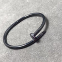Precision Thick Plating Head and Tail Diamond Fashion Three-Circle Full Diamond Couple Bracelet - V.I.P Digital Presence
