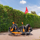 12V Kids Ride On Electric Toy,2WD,16'' exaggerated wheel,Dual handle control for 360 degree flexible steering and rotation - V.I.P Digital Presence