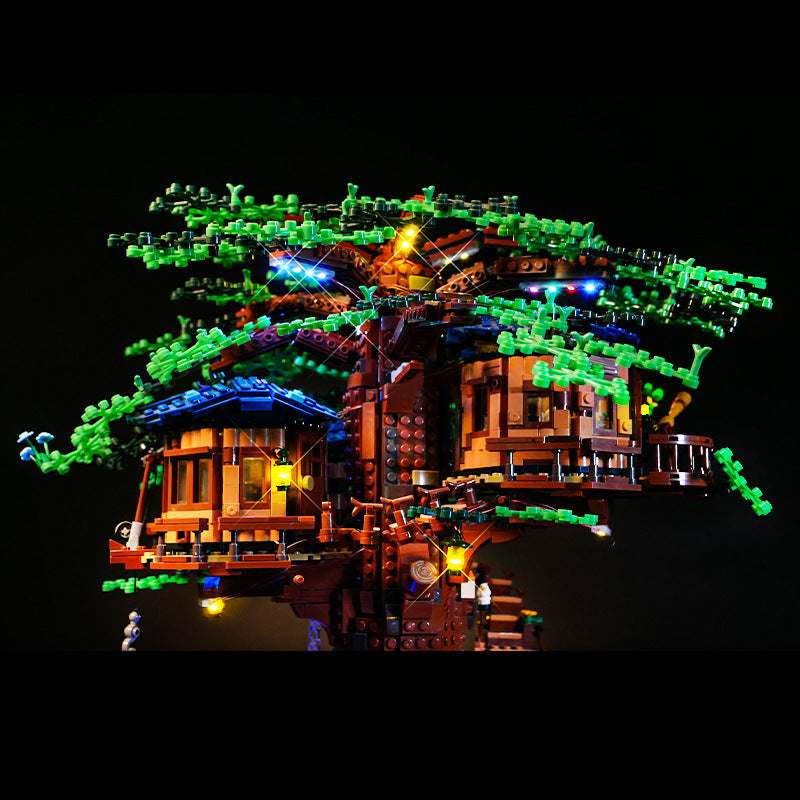 Building block lighting compatible with LEGO treehouse 21318 creative treehouse lighting jungle treehouse LED lighting group - V.I.P Digital Presence