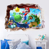 3D Wall Piercing Mary Full Staff Wall Stickers Living Room Bedroom Kindergarten Decoration Background Wall - V.I.P Digital Presence