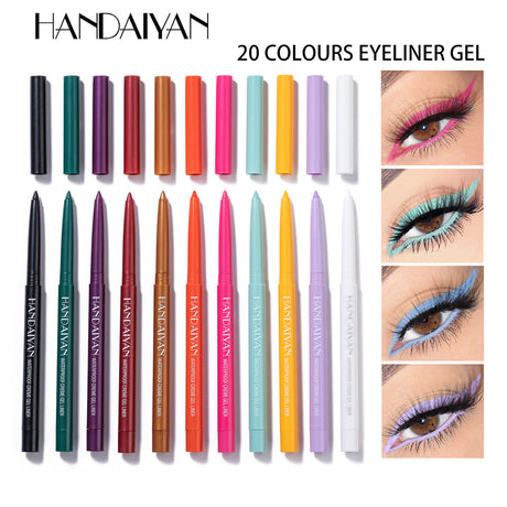HANDAIYAN Eyeliner Gel Pen 20 Packs Quick-Drying Waterproof And Not Easy To Smudge Eyeliner Color Eyeliner - V.I.P Digital Presence