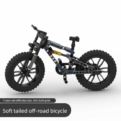 Off road soft tail bicycle assembly building block diamond frame front double suspension rear single suspension chain linkage - V.I.P Digital Presence