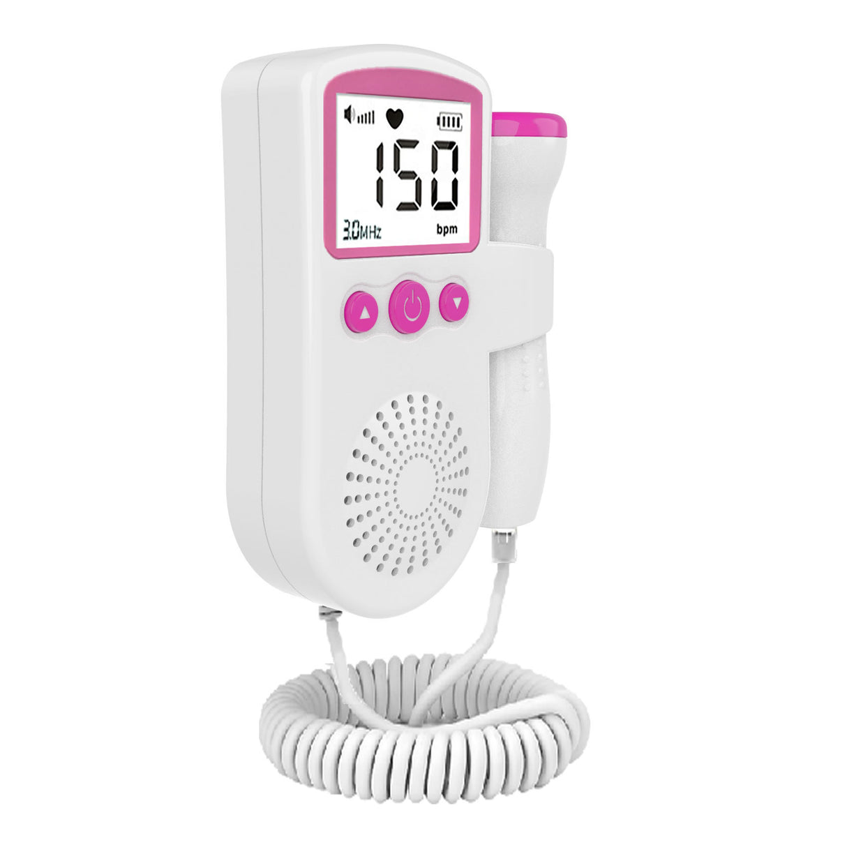 Fetal Heart Monitor Handheld Home Fetal Sound Monitor for Detecting Baby Fetal Movement and Heart Rate Auscultatory Device - V.I.P Digital Presence