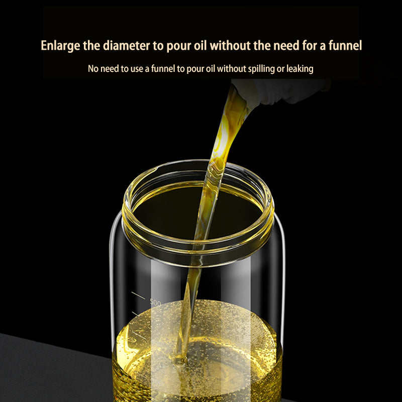 Food Grade Oil Pot Dual Use Glass Oil Spray Bottle Household Spray Sesame Oil Bottle Automatic Opening and Closing - V.I.P Digital Presence