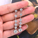 4 Carat Moissanite 925 Sterling Silver Earrings - V.I.P Digital Presence