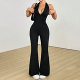 European and American hollow back tight fitting jumpsuit - V.I.P Digital Presence