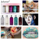 Color Gold Cong Sequins Eyeshadow Liquid High Color Makeup Dazzling Performance Blue Liquid Eyeshadow - V.I.P Digital Presence