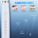 5-Speed High Frequency Vibrating Tooth Cleaner USB Electric Toothbrush Cleaning Device To Remove Stained Calculus Set Tooth Cleaning Instrument - V.I.P Digital Presence