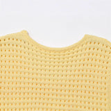 Fashionable Casual Tassel Design Plaid Knitted Top for Women - V.I.P Digital Presence