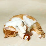 Rechargeable Chirping Flapping Bird (Non-Flying) Interactive Cat Toy, Ideal for Indoor Cats - Touch Activated Plush Toy - V.I.P Digital Presence