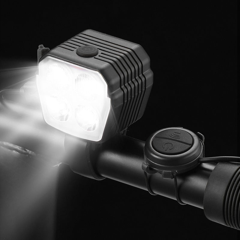 2-in-1 bike riding horn light mountain bike road bike night bike high brightness bike headlight flashlight - V.I.P Digital Presence