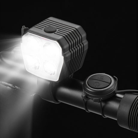 2-in-1 bike riding horn light mountain bike road bike night bike high brightness bike headlight flashlight - V.I.P Digital Presence
