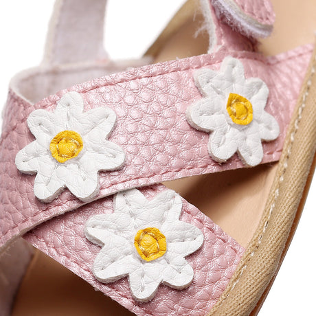 Cross strap small flower children's and girls' sandals, baby and baby comfortable walking shoes - V.I.P Digital Presence