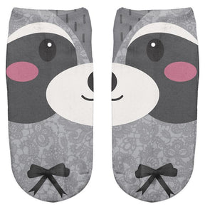Thin 3D Digital Animal Printed Women's Socks Shallow Socks Adult Invisible Socks - V.I.P Digital Presence