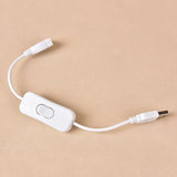 Woopower Copper Material USB Cable Male to Female Switch ON OFF Cable Toggle LED Lamp Power Line 28cm - V.I.P Digital Presence