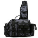 Men's Fishing Backpack: Equipped with bait box, equipment storage bag, pole holder, sling & shoulder bag design. - V.I.P Digital Presence