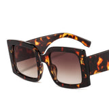 Gafas de sol cuadradas de estilo Ins con montura grande y colores deslumbrantes para hombres y mujeres, con personalidad que combinan con todo. 