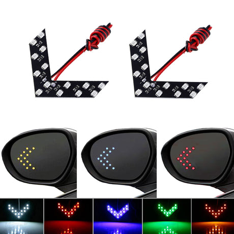 2 Pcs/lot 14 SMD LED Arrow Panel For Car Rear View Mirror Indicator Turn Signal Light Car LED Rearview Mirror Light AJ - V.I.P Digital Presence